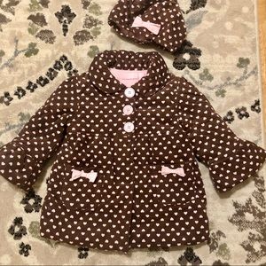 Corduroy Fleece Lined Jacket and Hat